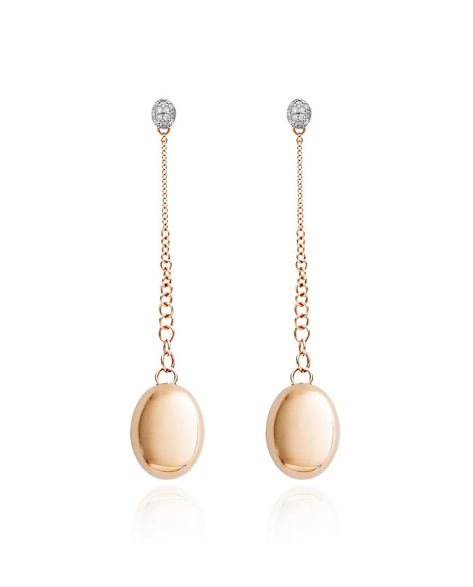 Brincos "candle" de ouro e diamantes 1