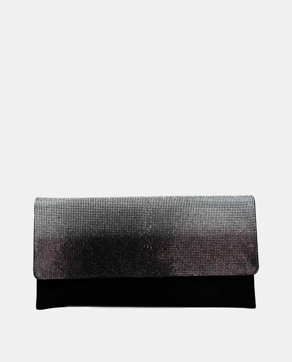 Carteira com Detalhe de Strass Preto-1