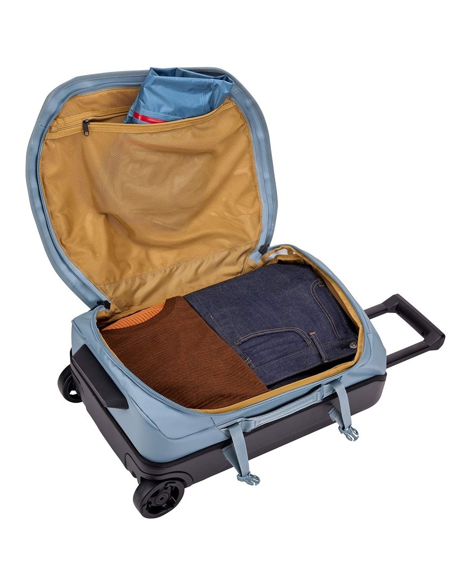 Mala com Rodas em Poliéster - Azul Azul-4