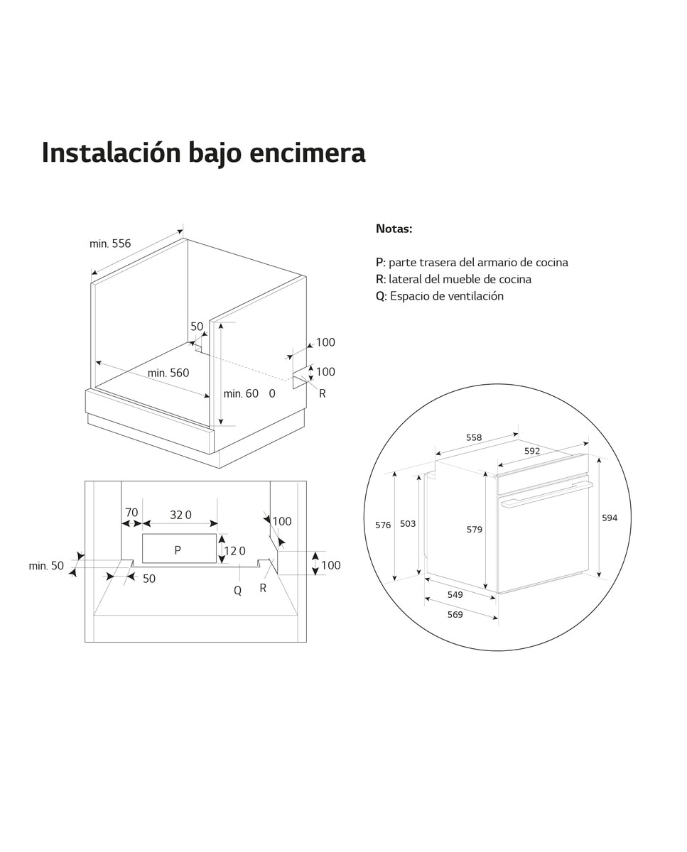 Horno vapor LG con sistema de limpieza Blue EasyClean, 76 l, display LCD táctil, ThinQ Wi-fi - WS9D7672WM Negro-16