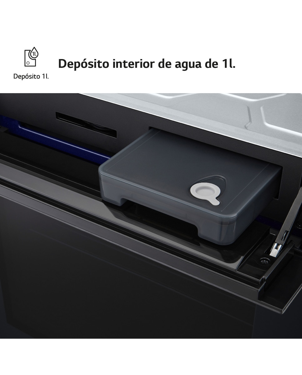 Horno vapor LG con sistema de limpieza Blue EasyClean, 76 l, display LCD táctil, ThinQ Wi-fi - WS9D7672WM Negro-10