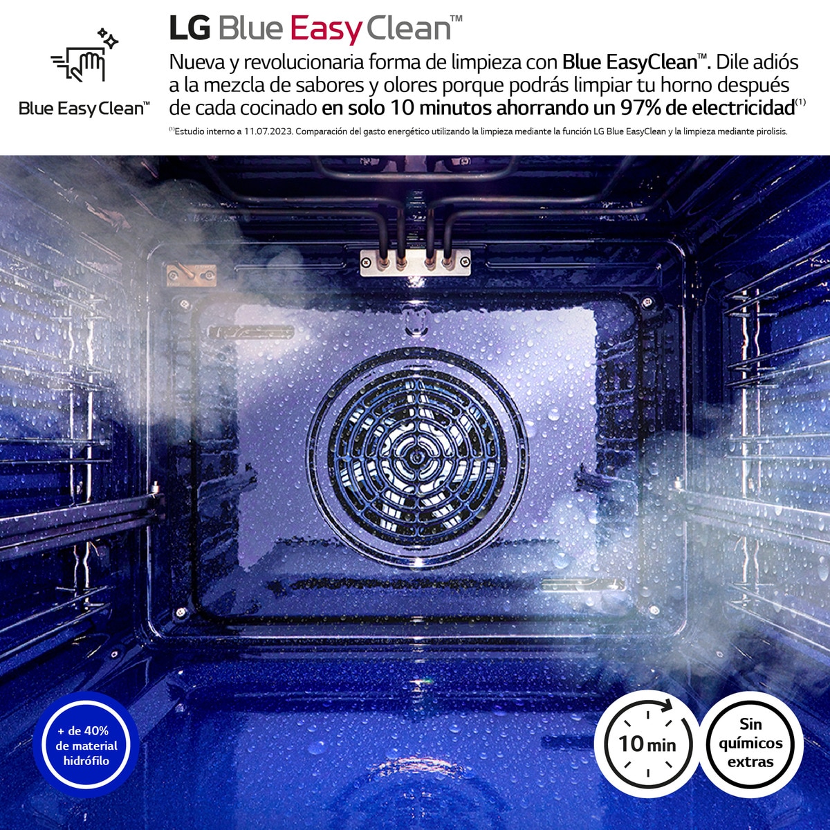 Horno multifunción LG pirolítico, 76 l, display LED, función Instaview - WS7D7632WB Acero negro-3