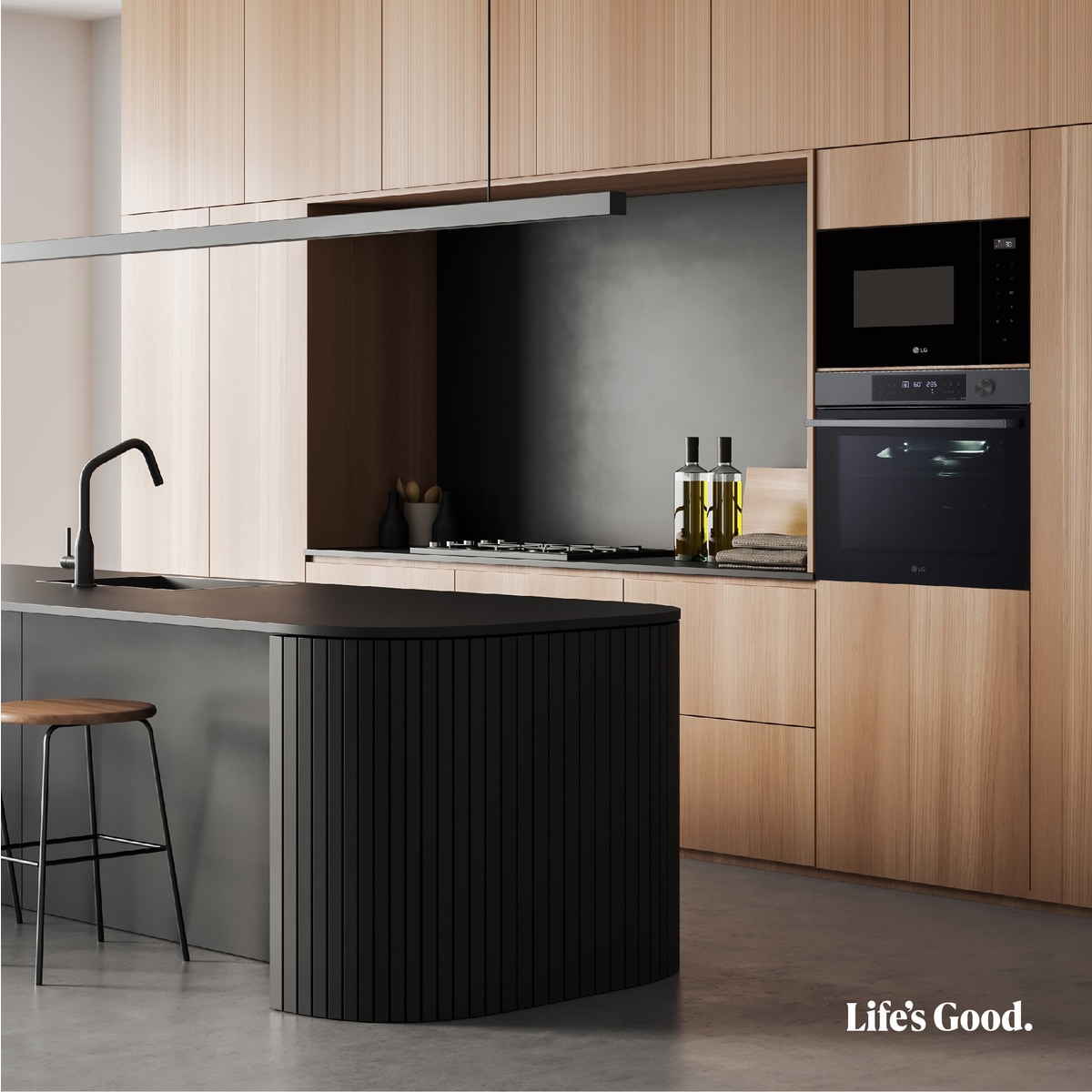 Horno multifunción LG pirolítico, 76 l, display LED, función Instaview - WS7D7632WB Acero negro-11