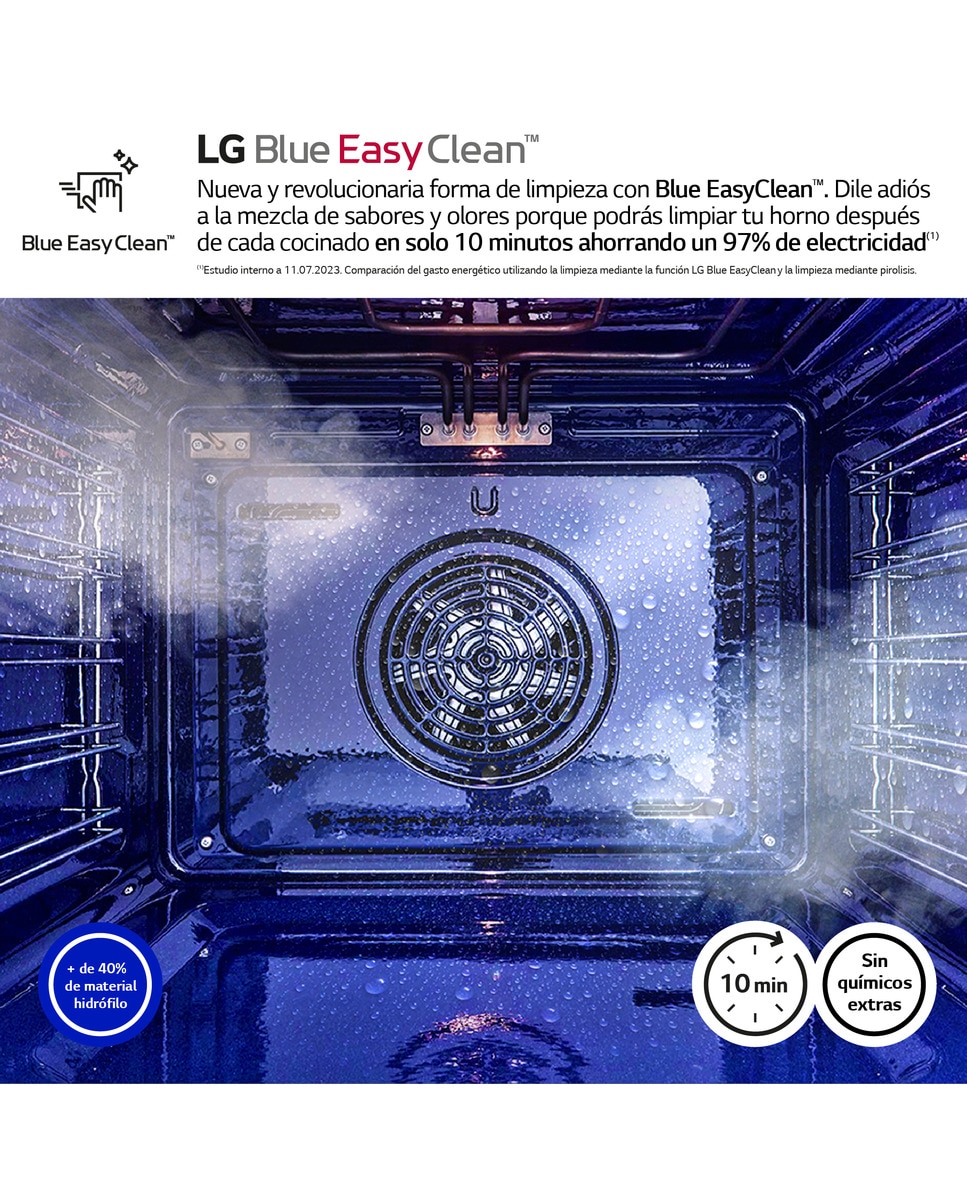 Horno multifunción LG pirolítico, 76 l, display LED, función de cocción lenta al vacio y freidora de aire - WS7D7631WB 5