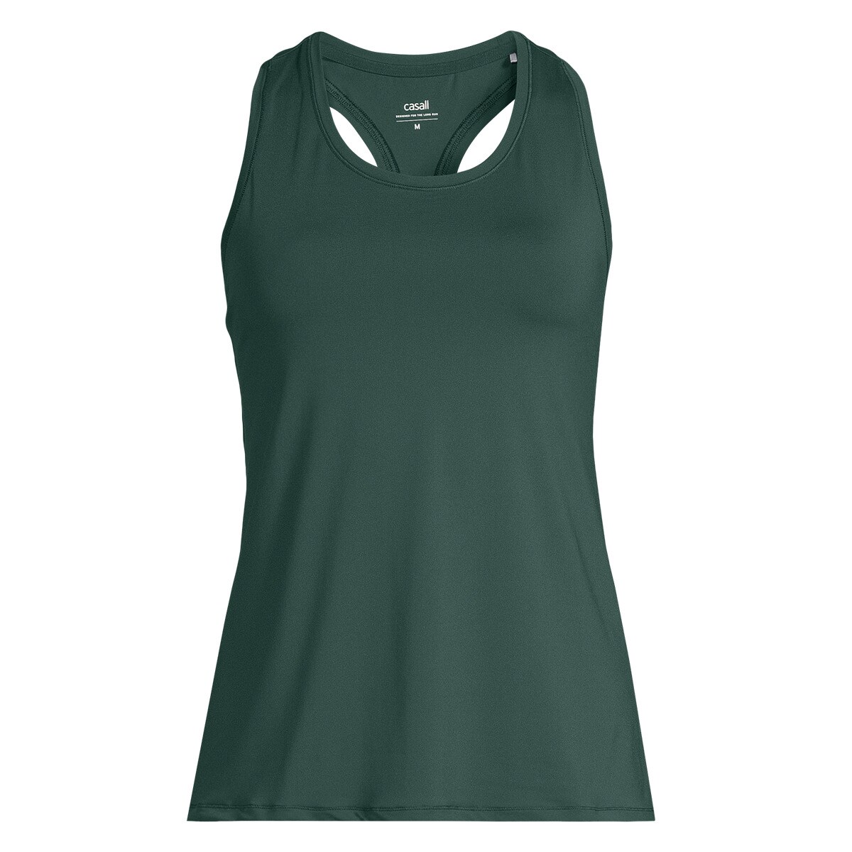 T-shirt de Mulher Essential Racerback Tank Verde-escuro-1