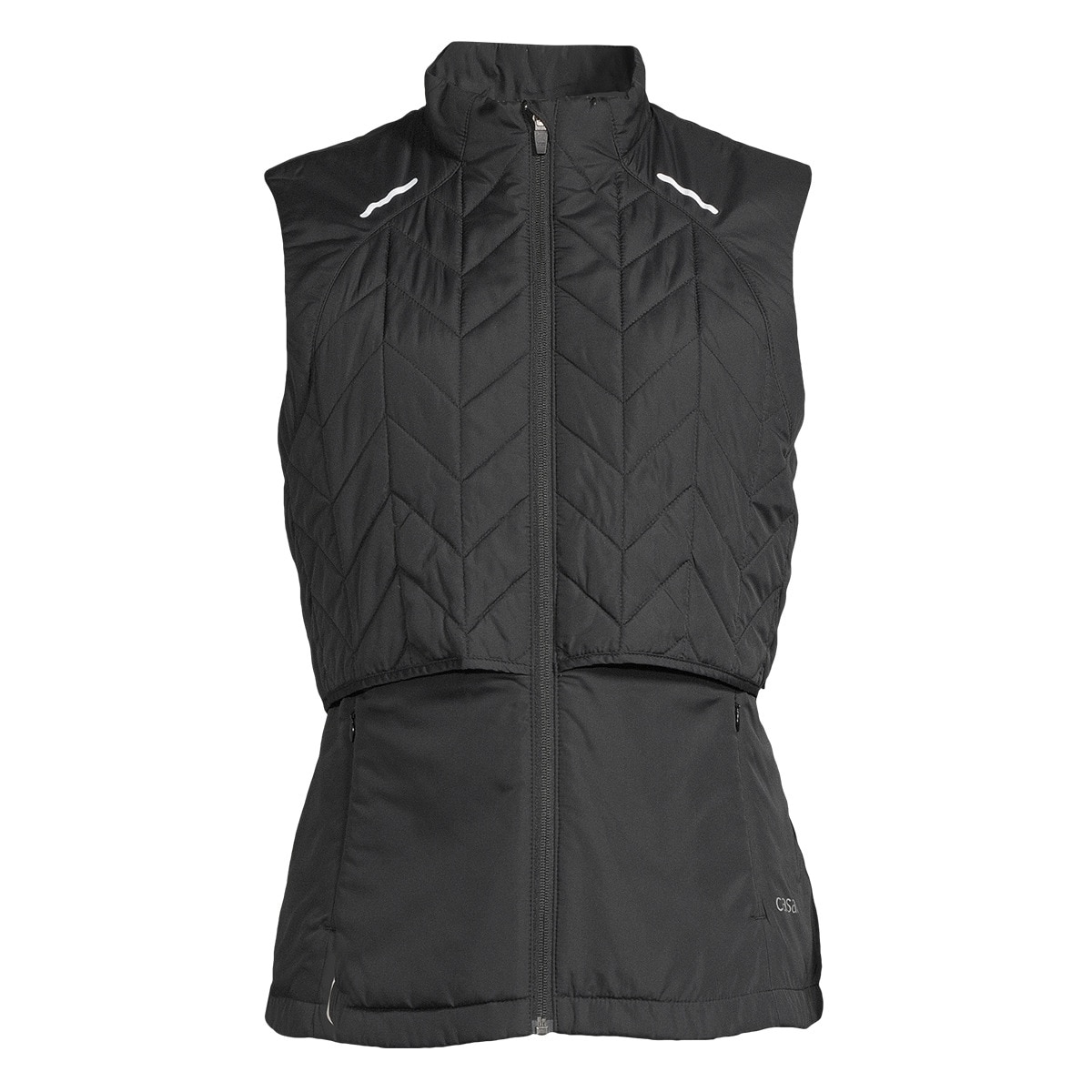 Colete de Mulher Quilted Running Vest Preto-1