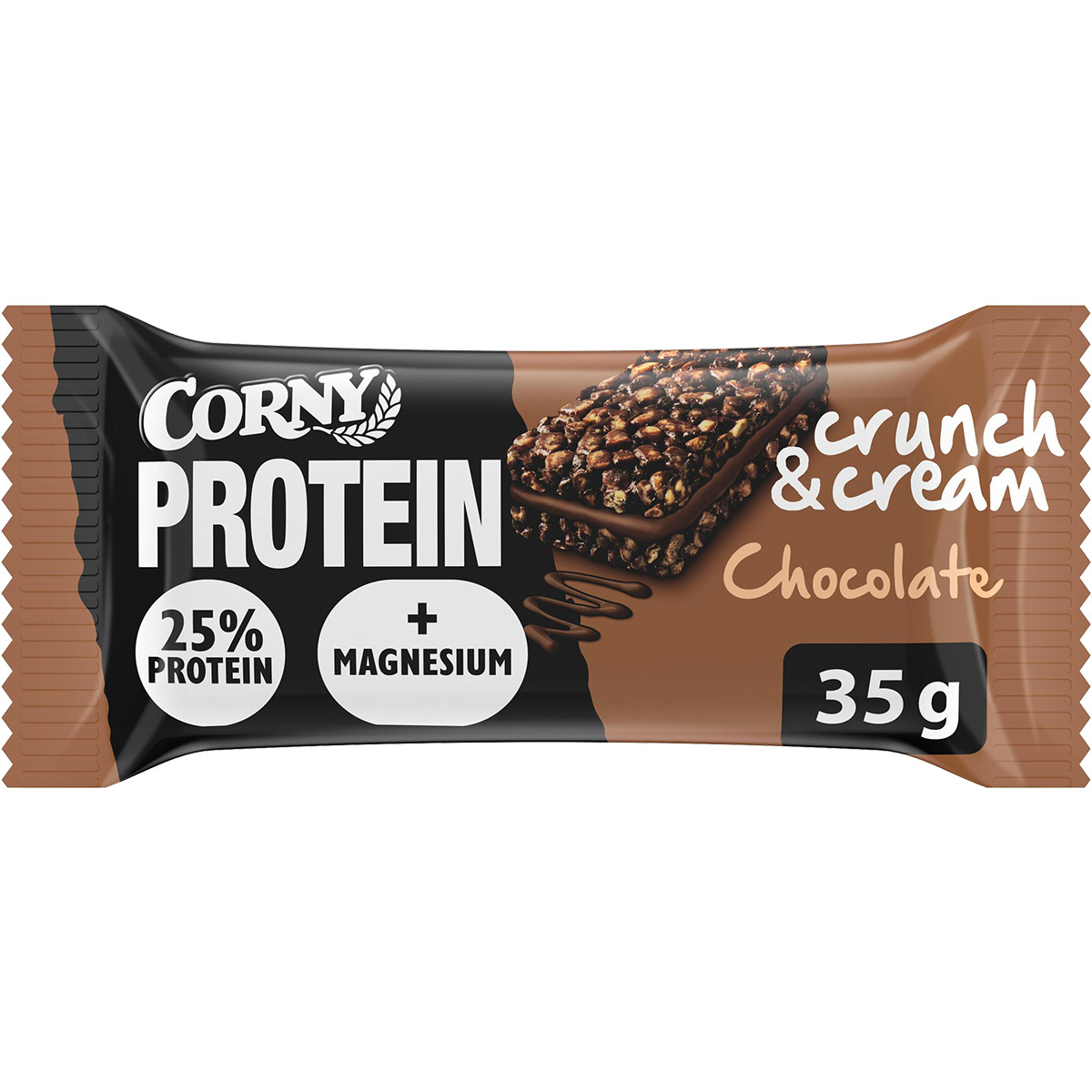 Protein barrita de proteínas de chocolate con 25% de proteína con magnesio envase 35 g