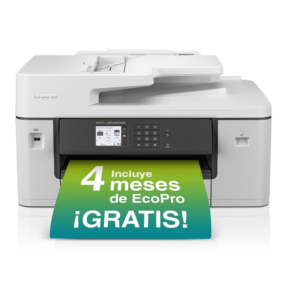 Impresora Multifunción tinta Brother MFC-J6540DWE, Fax Blanco-1