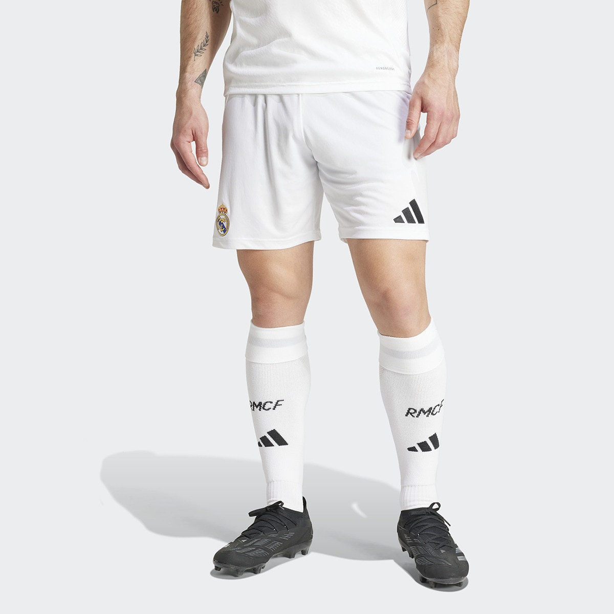 Calções de Homem 1.º Equipamento Real Madrid CF 2024-2025 Branco-1