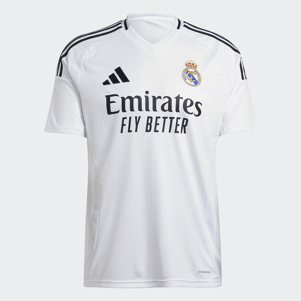 T-shirt de Homem 1.º Equipamento Real Madrid CF 2024-2025 Vini Jr 7 Branco-2