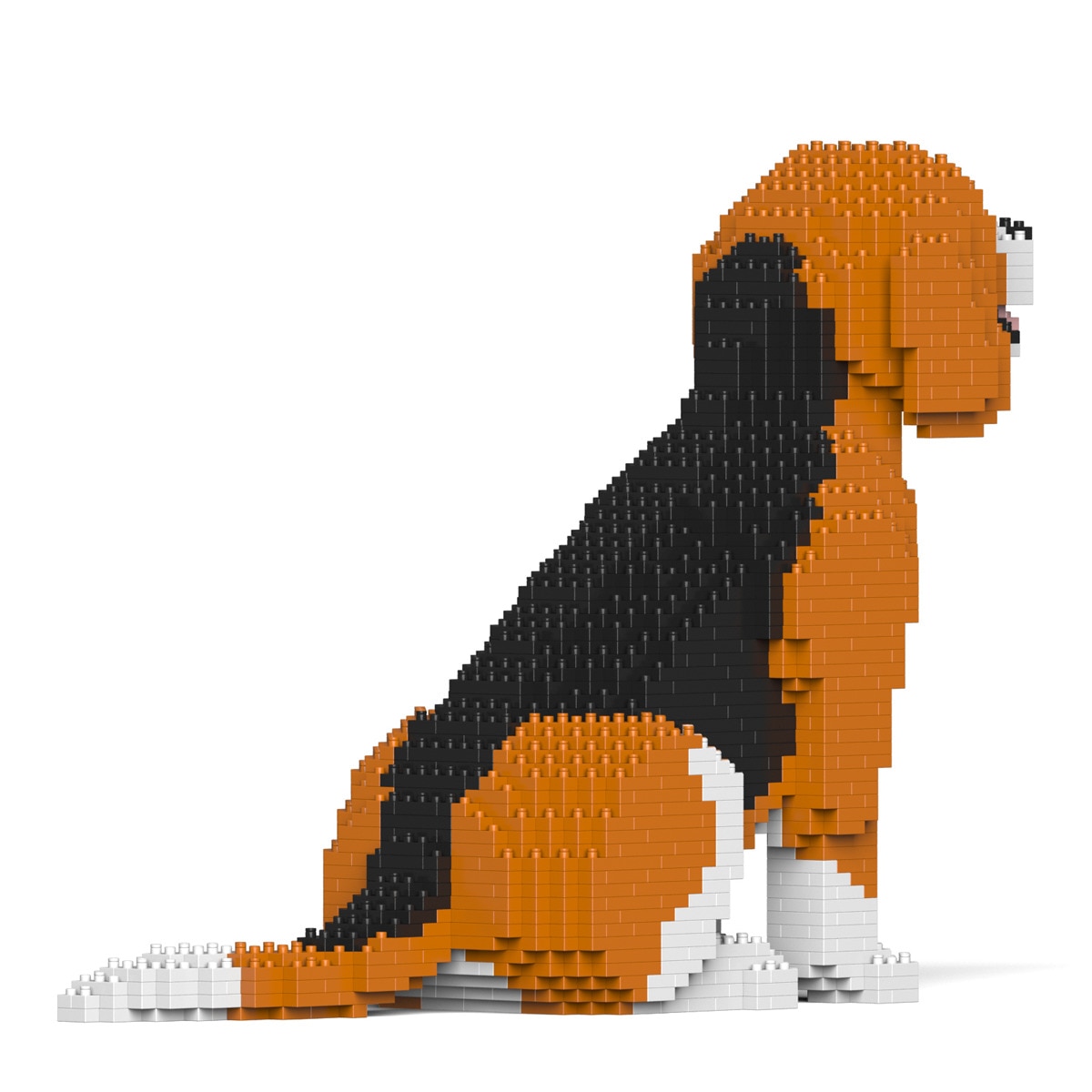 Puzzle 3D bloques de construcción Beagle sentado 3