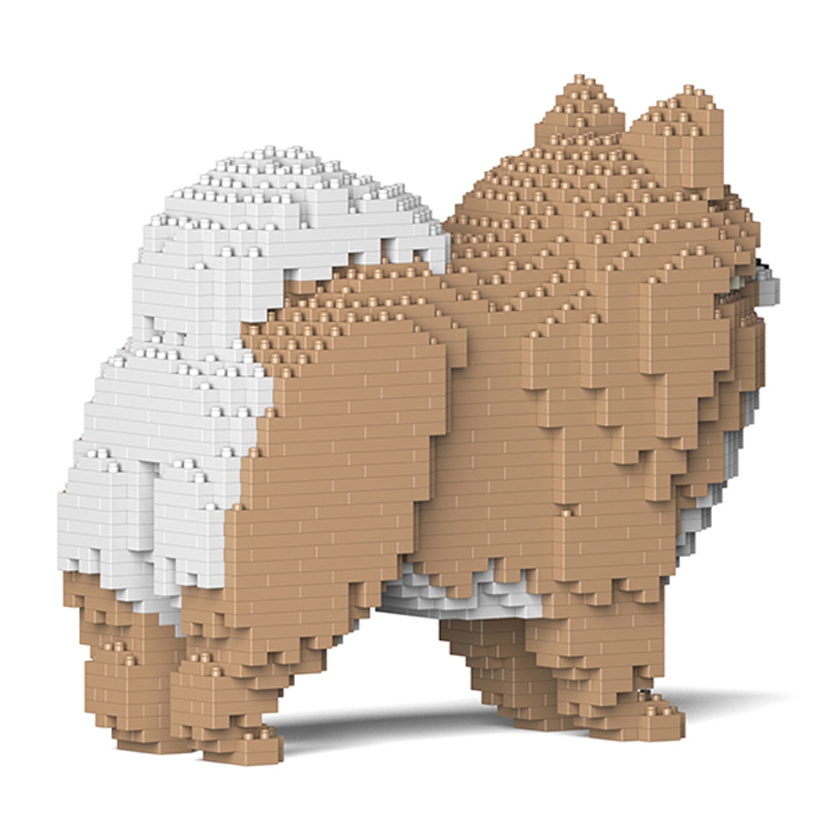 Puzzle 3D bloques de construcción  Pomeranian 2