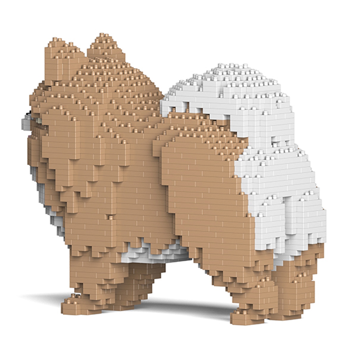 Puzzle 3D bloques de construcción  Pomeranian 3