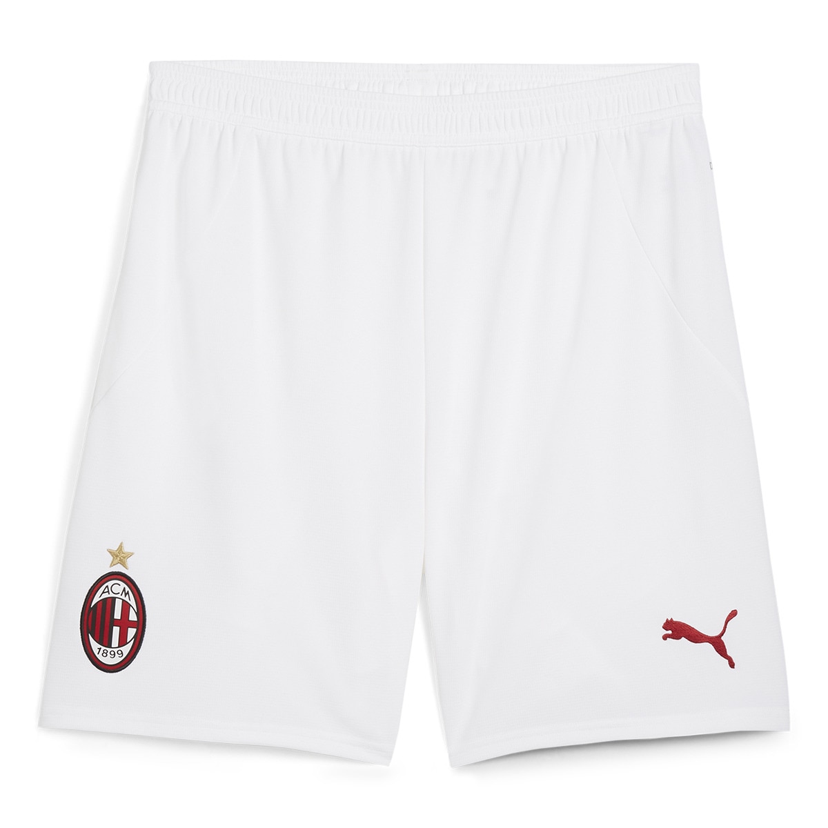 Calções de Homem 1.º Equipamento AC Milan 2024-2025 Réplica Branco-6