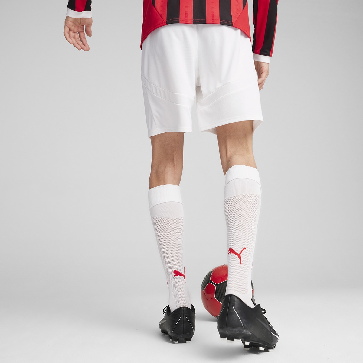Calções de Homem 1.º Equipamento AC Milan 2024-2025 Réplica Branco-2