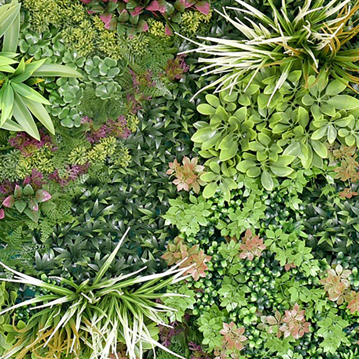 Jardín Vertical Artificial Forest 1 loseta 100 x 100 cm Verde-2