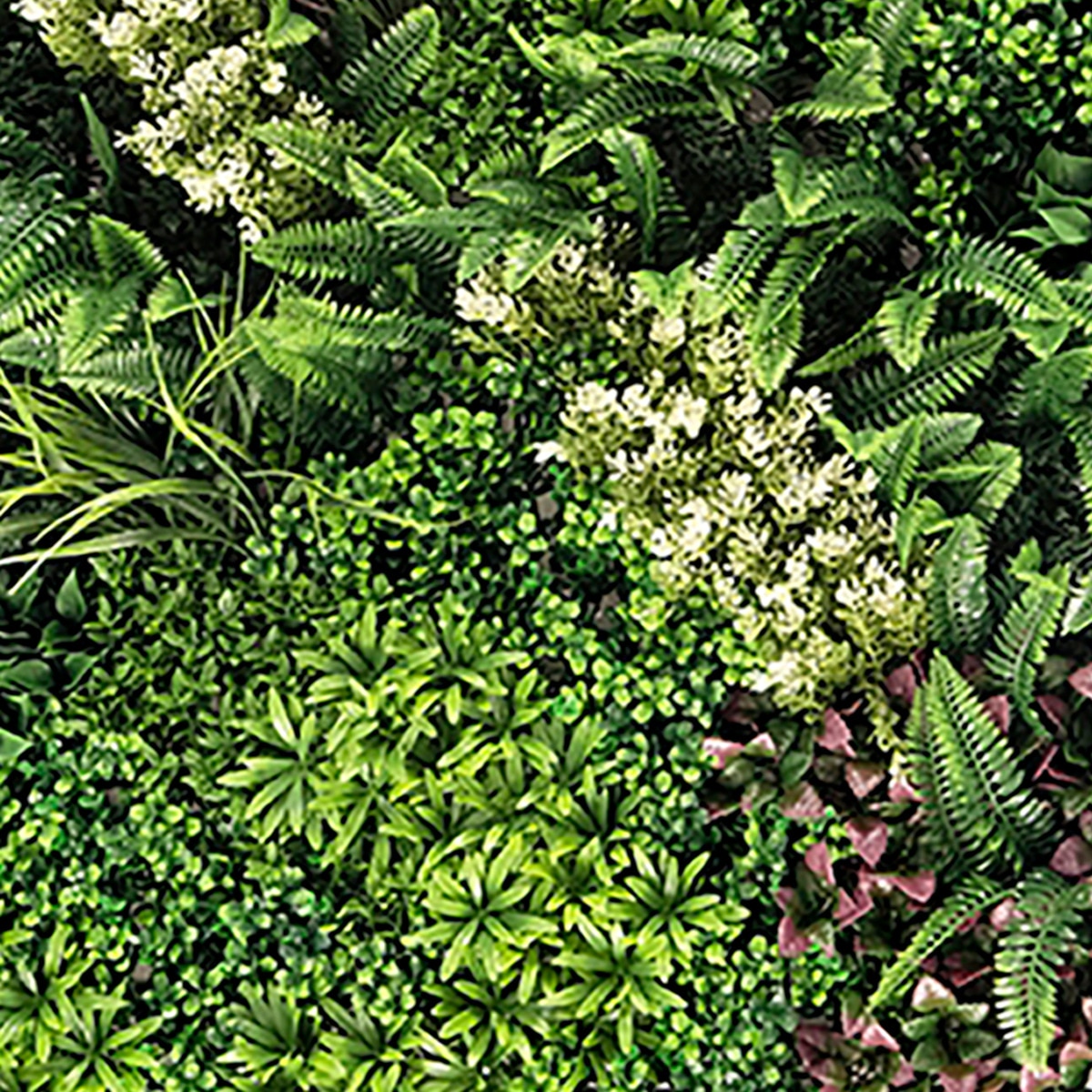 Jardín Vertical Artificial Tropical 1 loseta 100 x 100 cm Verde-2