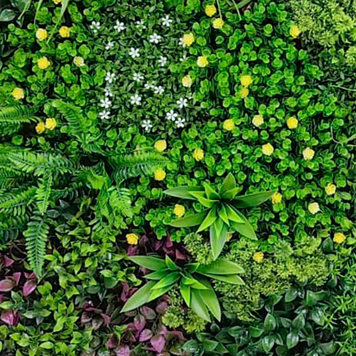 Jardim Vertical Artificial Caribbean 1 Placa - 100x100 cm Verde-2