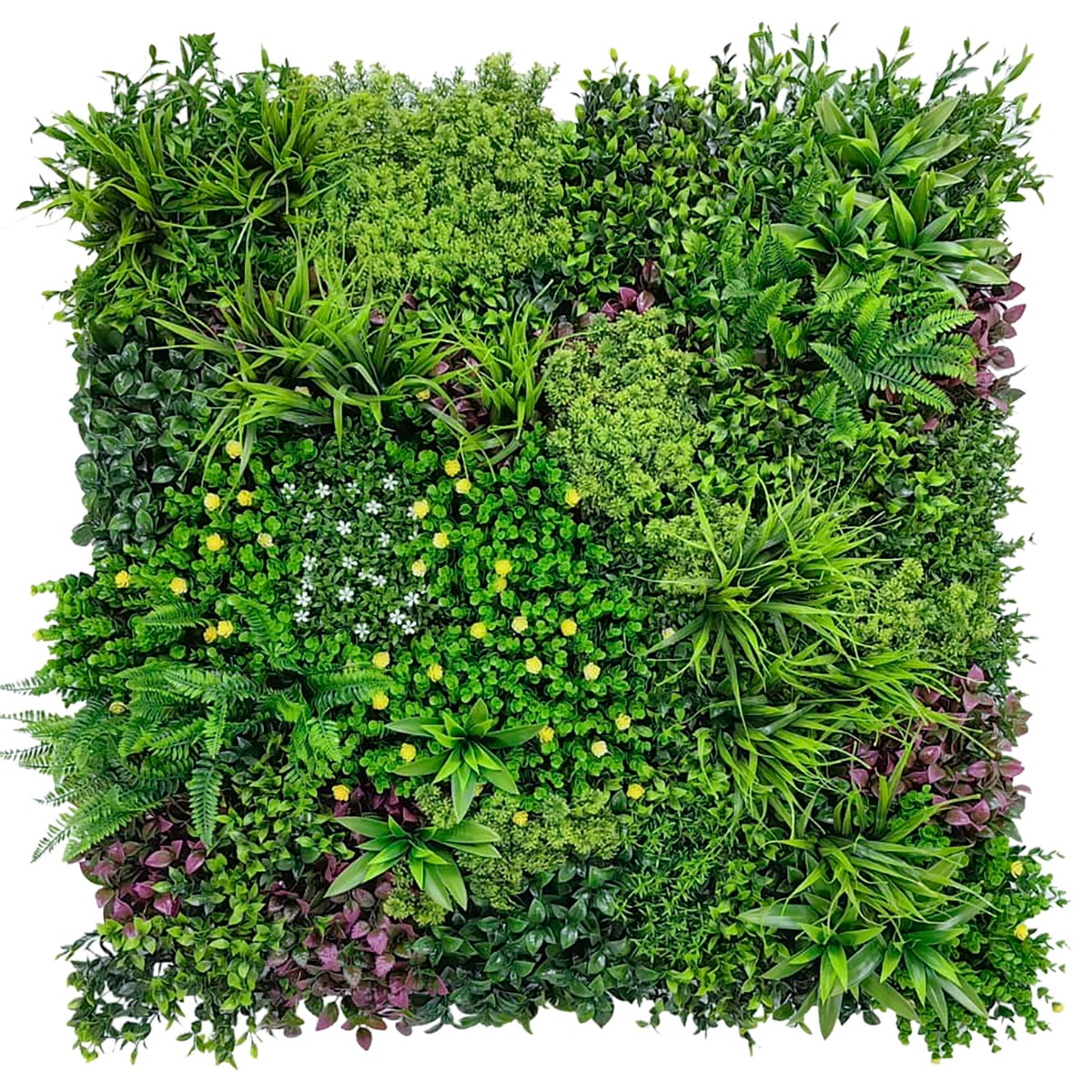Jardín Vertical Artificial Caribbean 1 loseta 100 x 100 cm Verde-1