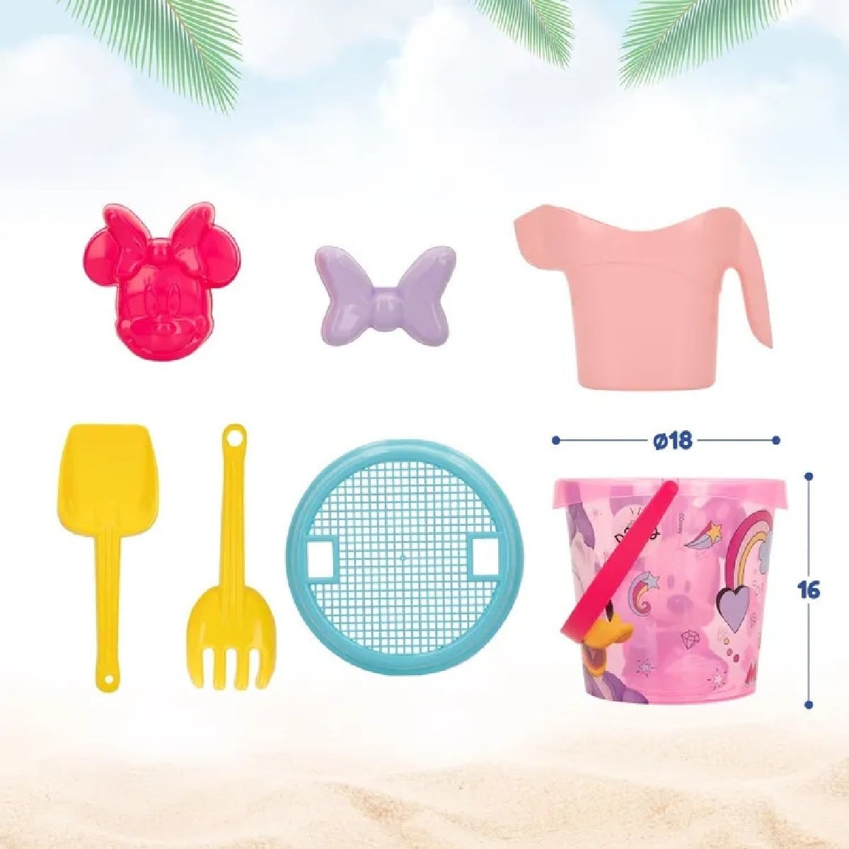 Minnie Set Balde para Praia 6
