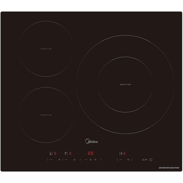 Imagen 0 de Placa inducción Midea con 3 zonas de cocción - MIH740T467K0
