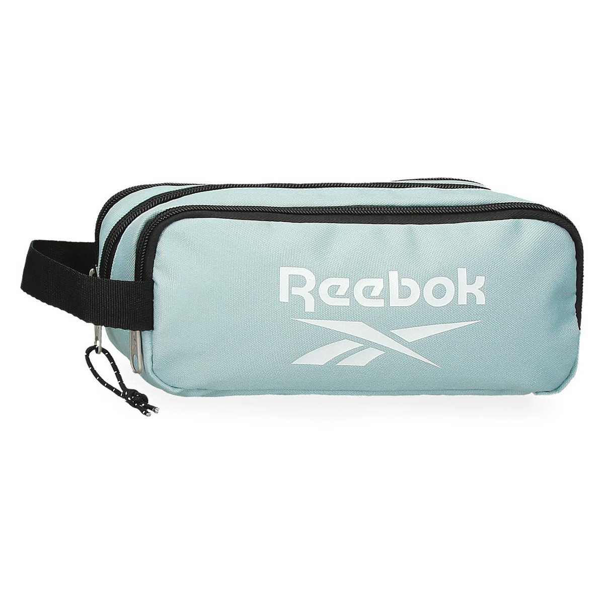 Estojo com três compartimentos Reebok Boston cinza Turquesa-1
