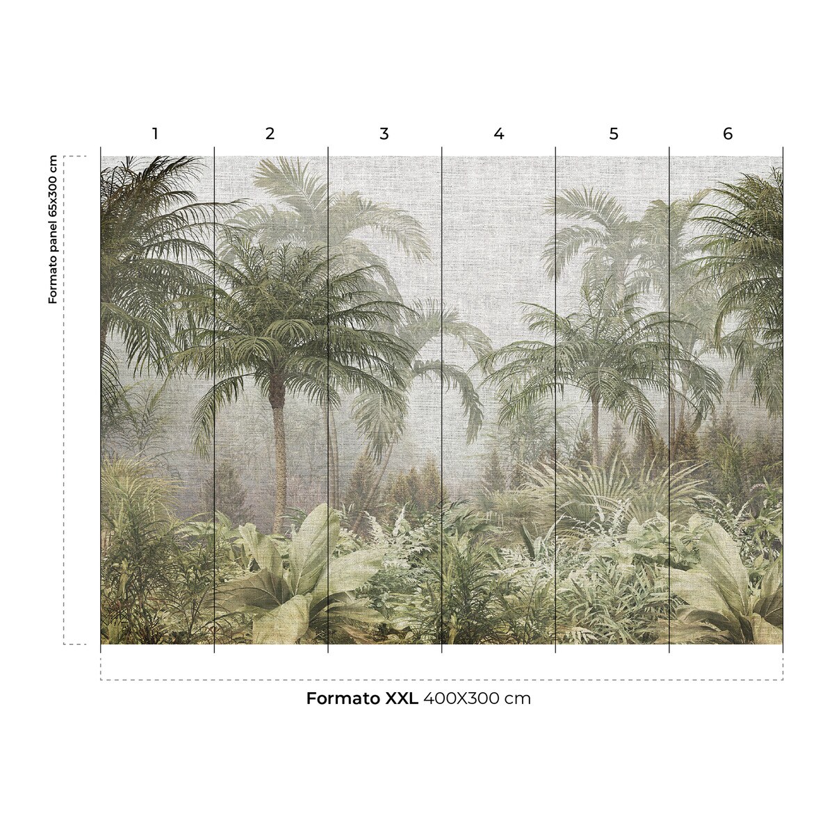 Mural autoadhesivo Koper Wallifydeco Verde-4