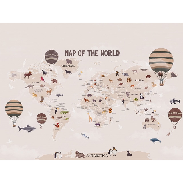 Imagem 0 de Mural Autoadesivo Mapa