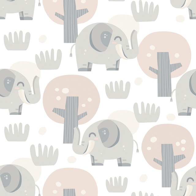 Imagem 0 de Papel de Parede Autoadesivo Elefante