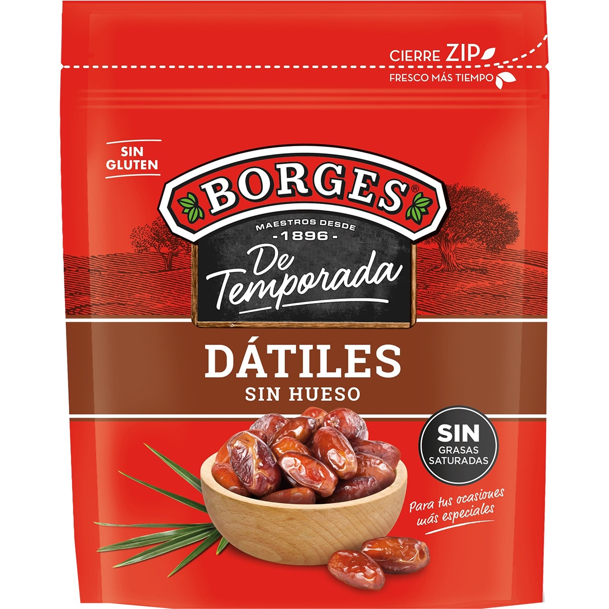 dátiles sin hueso sin gluten bolsa 200 g
