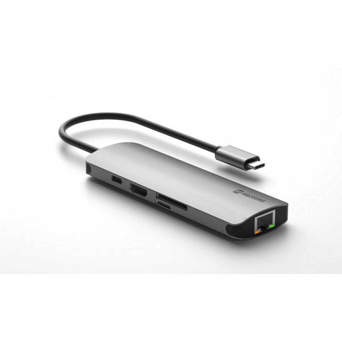 Hub Swissten USB-C Hub 8 em 1 - Alumínio 2