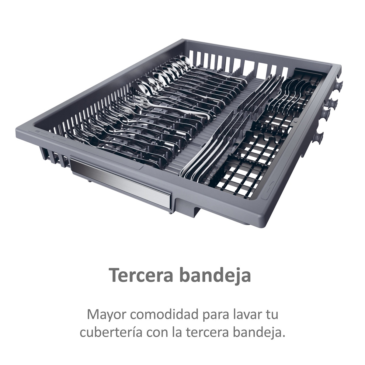 Lavavajillas Haier 11 Servicios, Wi-Fi, Tercera bandeja, 45 cm - XF1C3TB1FW Blanco-9