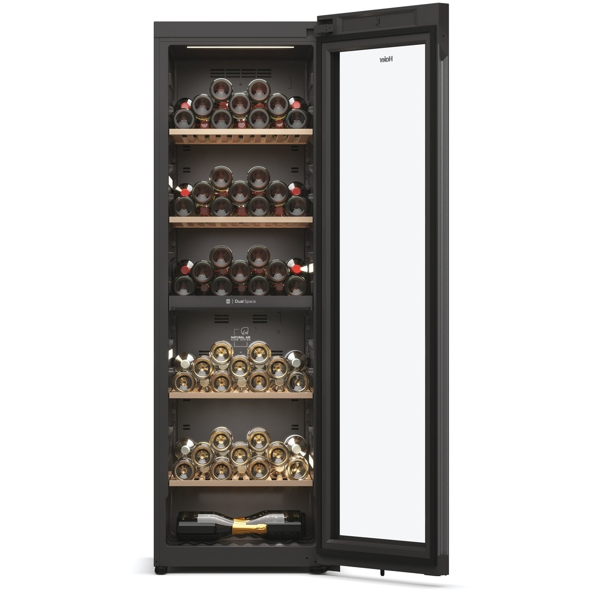 Vinoteca Haier para 236 Botellas, 2 ZonaS, Wifi, Wine Bank 60 Series 7 - HWS236GDEH1 Negro-4