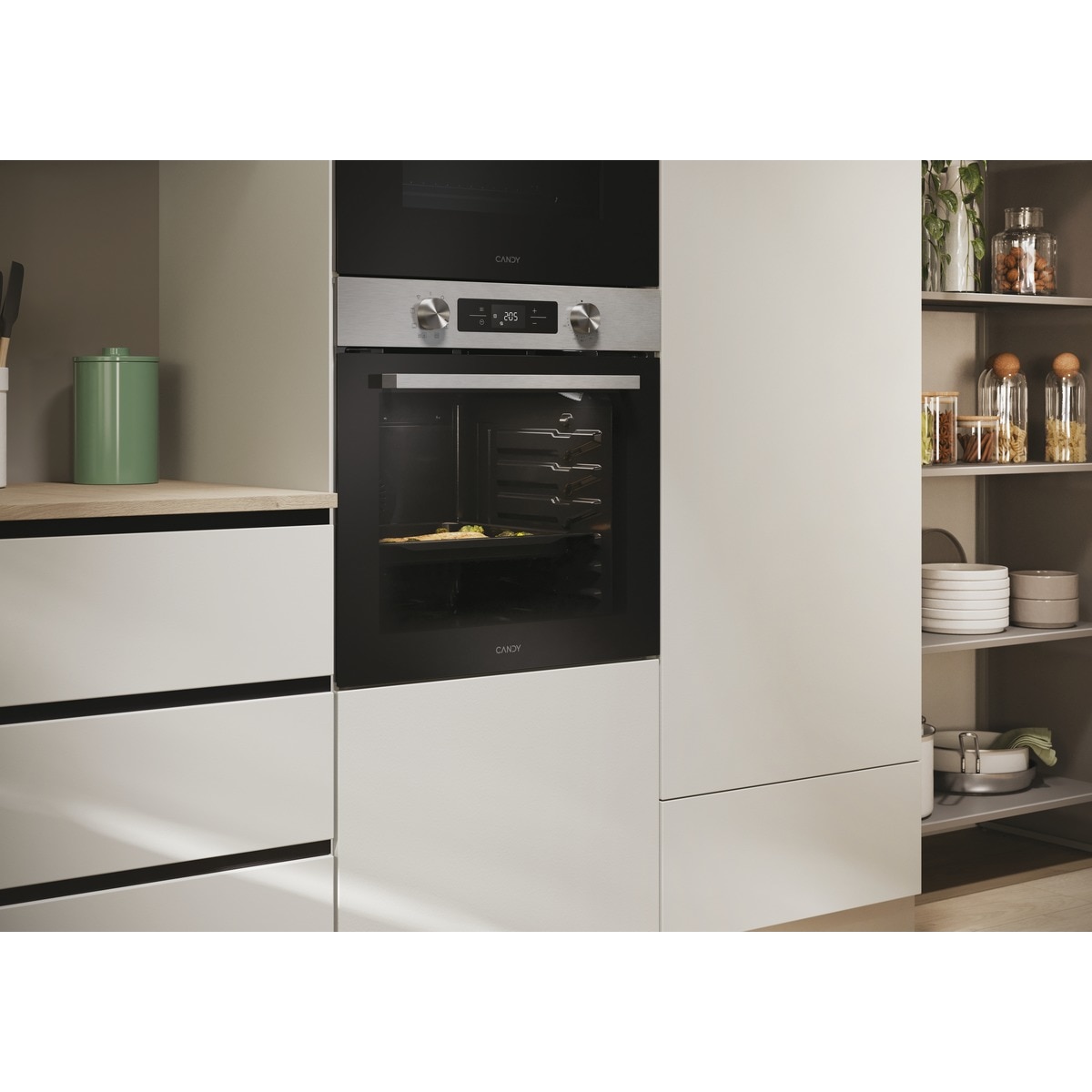 Horno Multifunción Candy, 71 litros, Aqualisis, Wi-Fi - CA6 N1T1HTX Negro-8