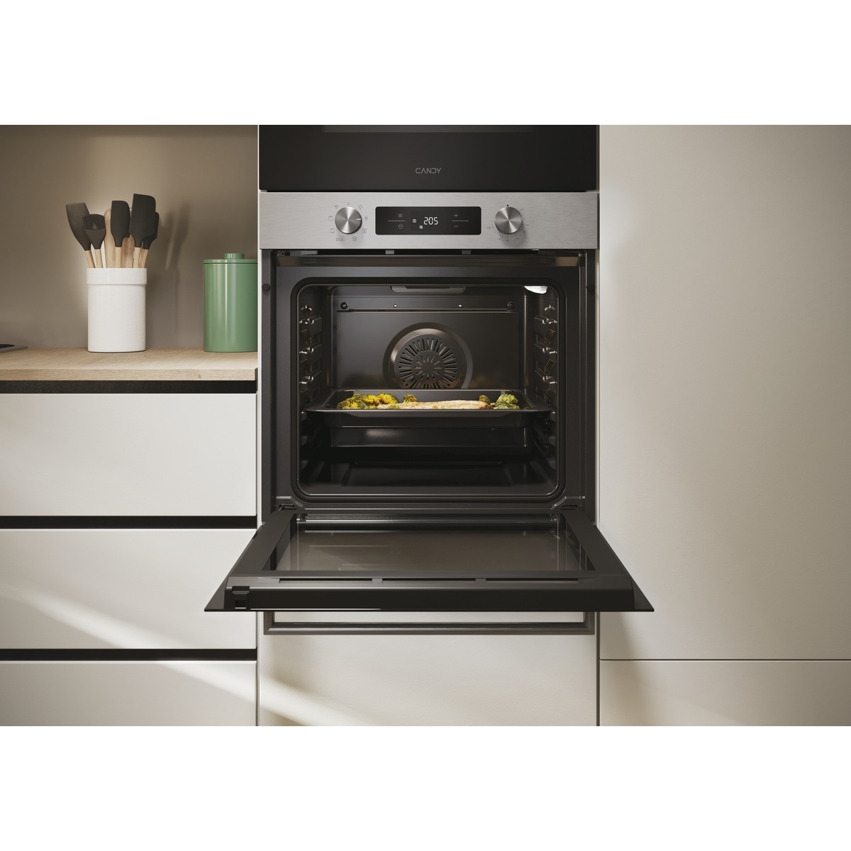 Horno Multifunción Candy, 71 litros, Aqualisis, Wi-Fi - CA6 N1T1HTX Negro-7