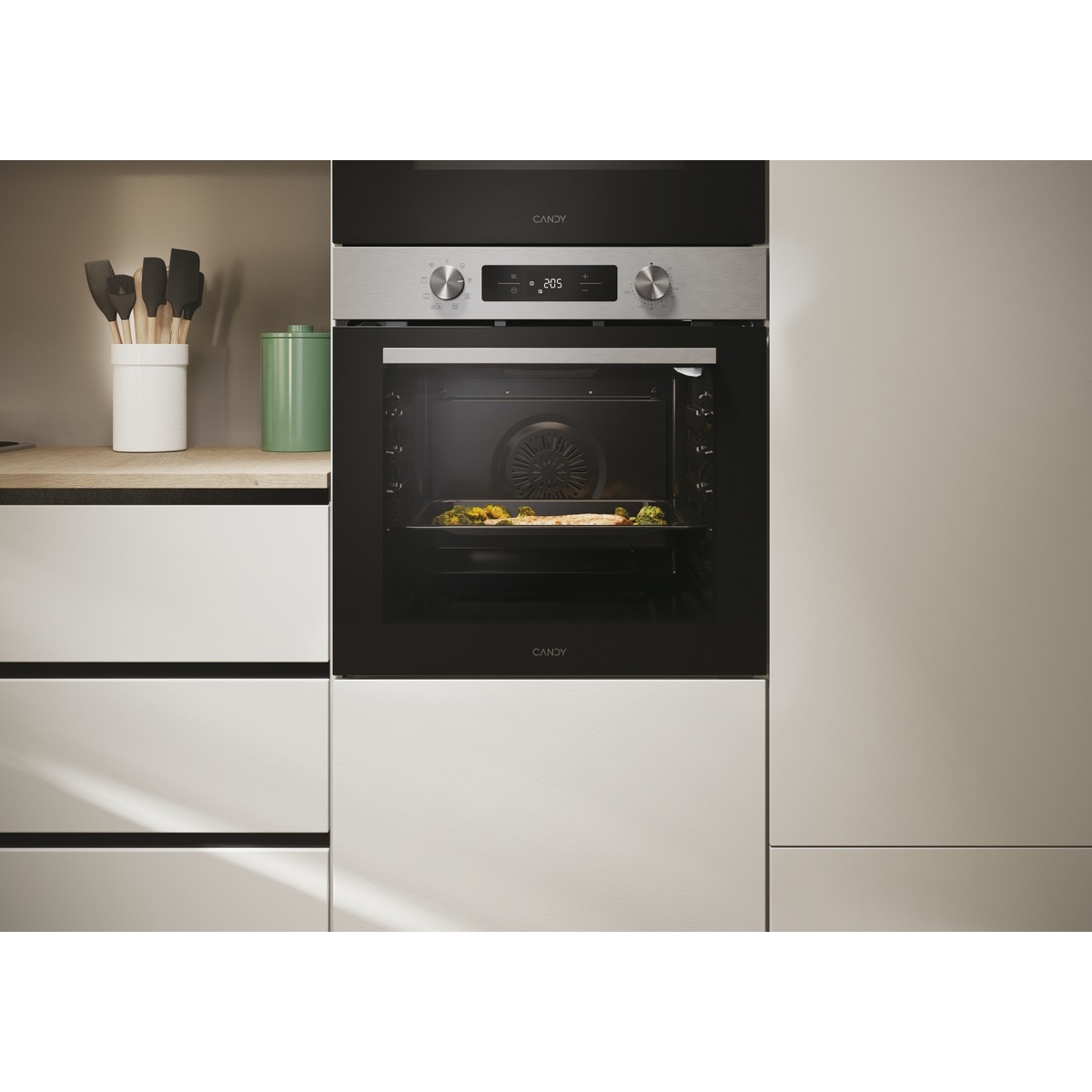 Horno Multifunción Candy, 71 litros, Aqualisis, Wi-Fi - CA6 N1T1HTX Negro-6