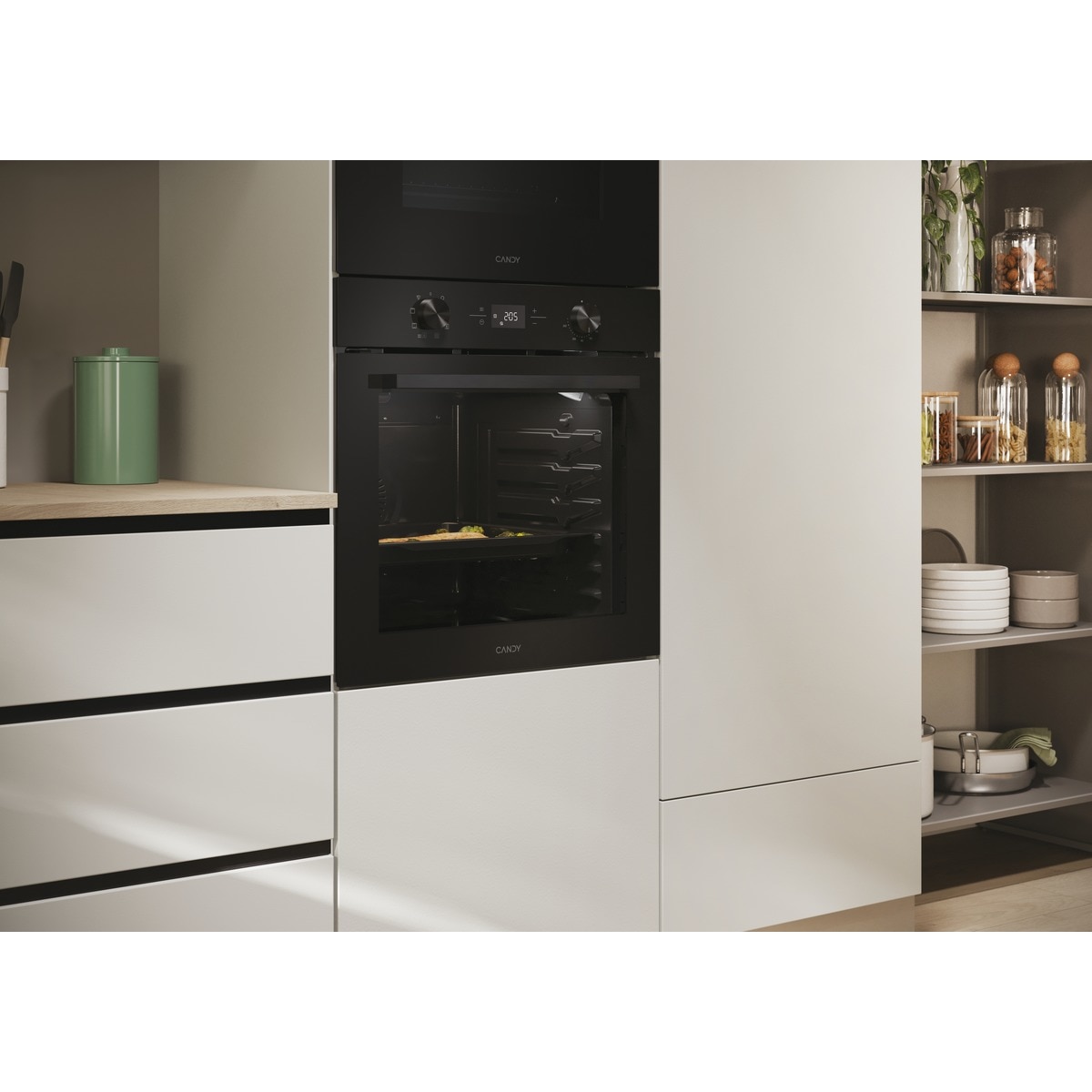 Horno Multifunción Candy, 71 litros, Aqualisis - CA6 N1T1HTB Negro-9