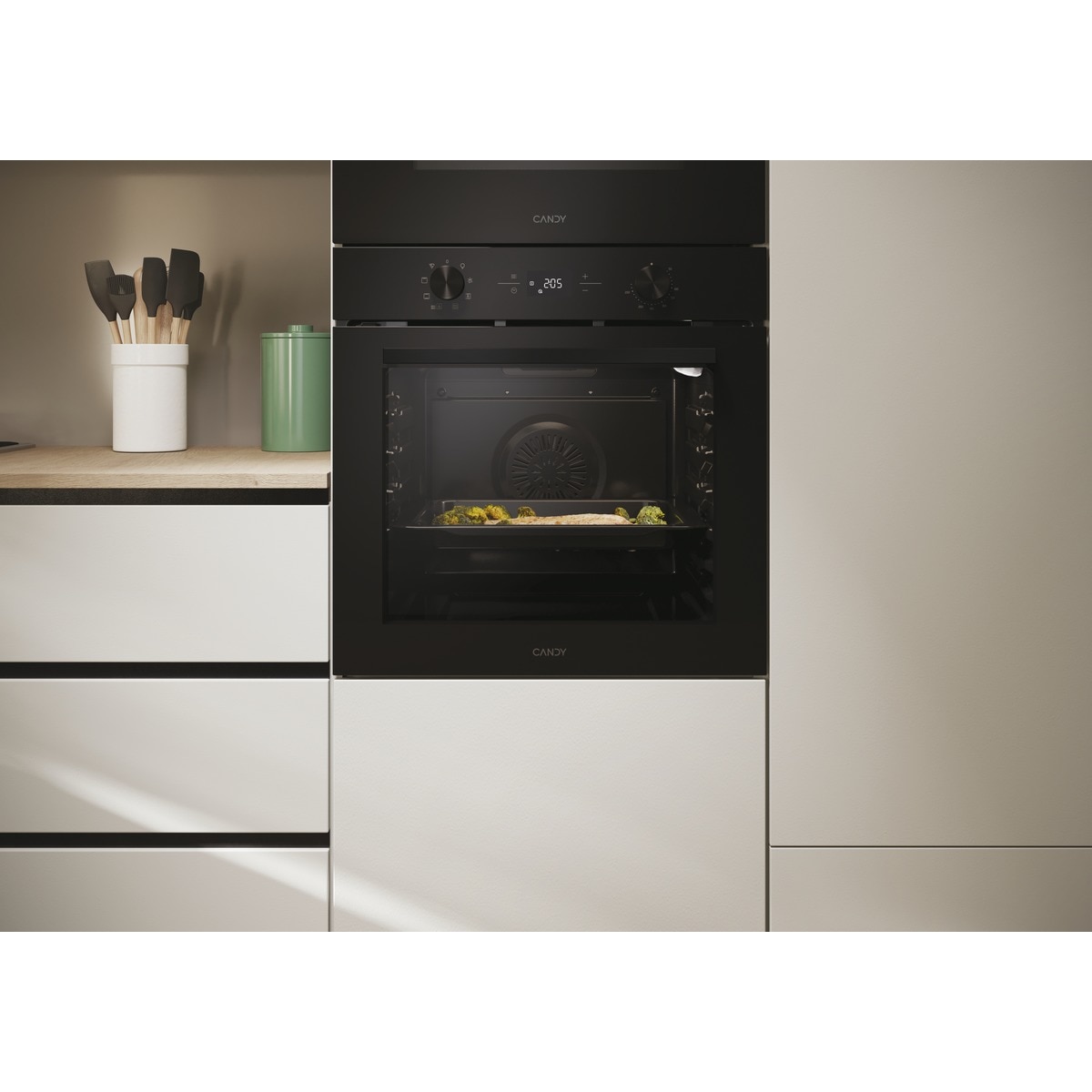 Horno Multifunción Candy, 71 litros, Aqualisis - CA6 N1T1HTB Negro-6