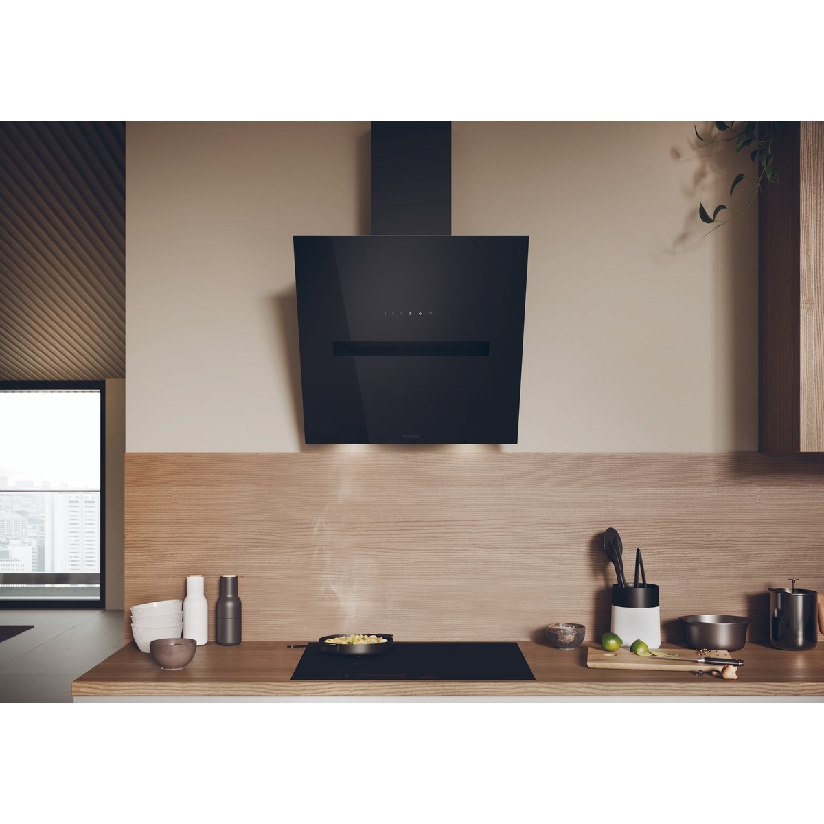 Placa de inducción Haier, 3 zonas + Zona Flex, WIFI, ID Series 2 - HAIFB53IRCS Negro-9