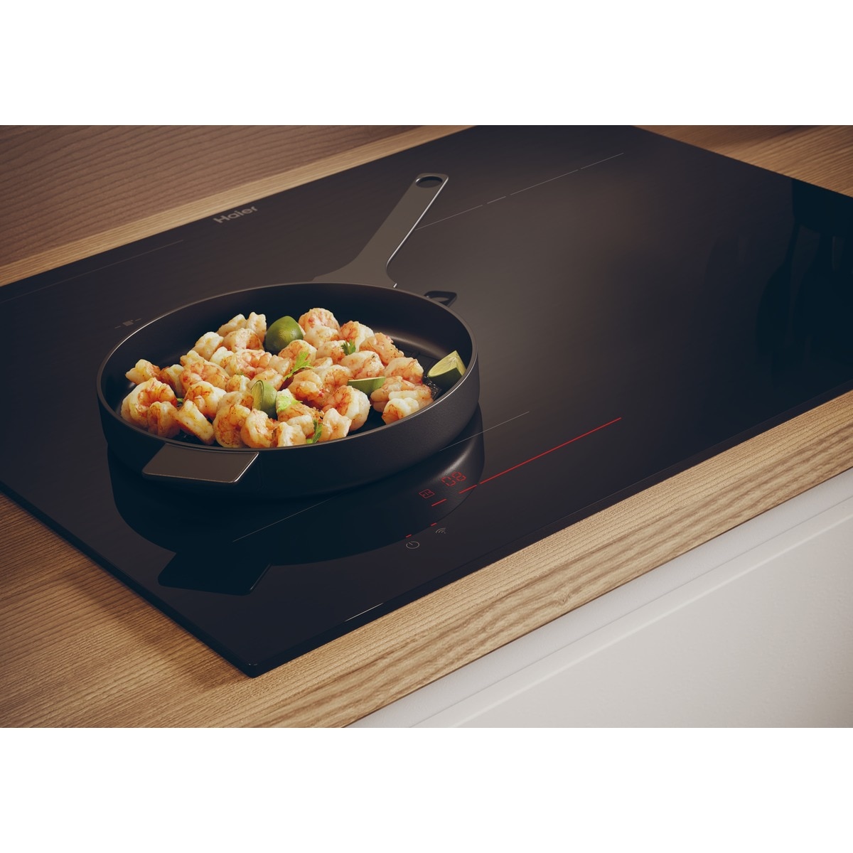 Placa de inducción Haier, 3 zonas + Zona Flex, WIFI, ID Series 2 - HAIFB53IRCS Negro-8