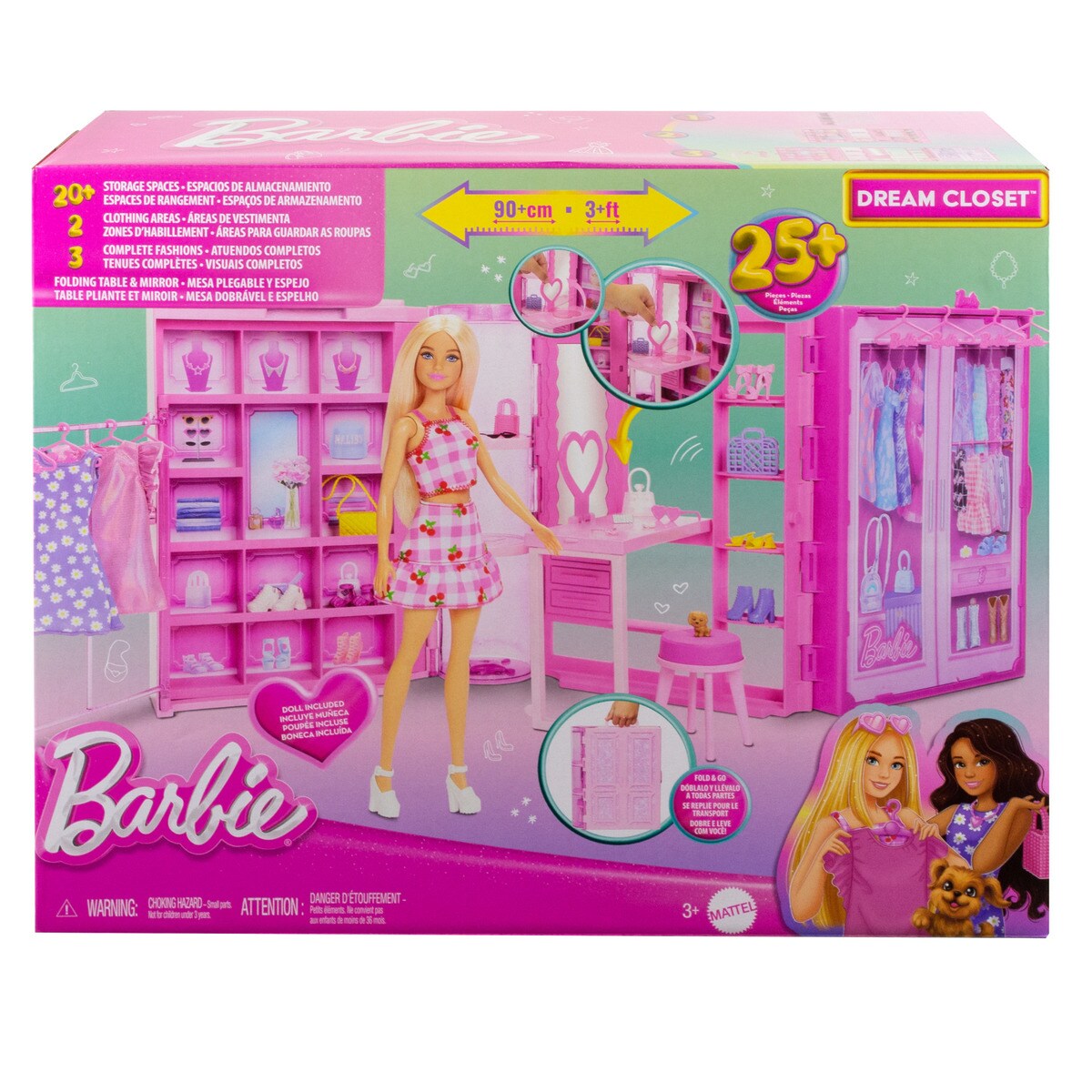 Barbie Dream Closet Boneca loira com armario dos sonhos Barbie El Corte Ingles