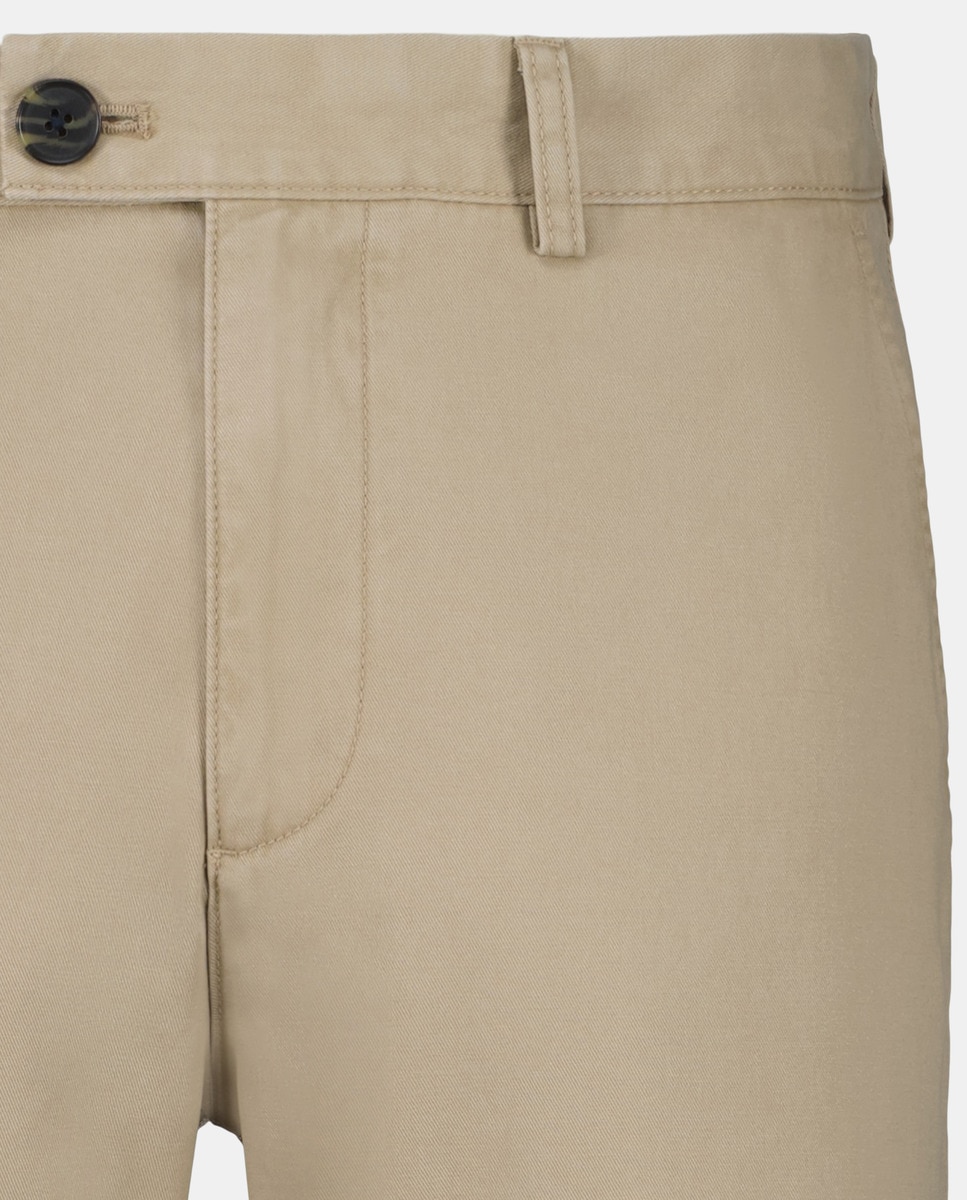 Pantalón de hombre chino básico Marrón claro-5