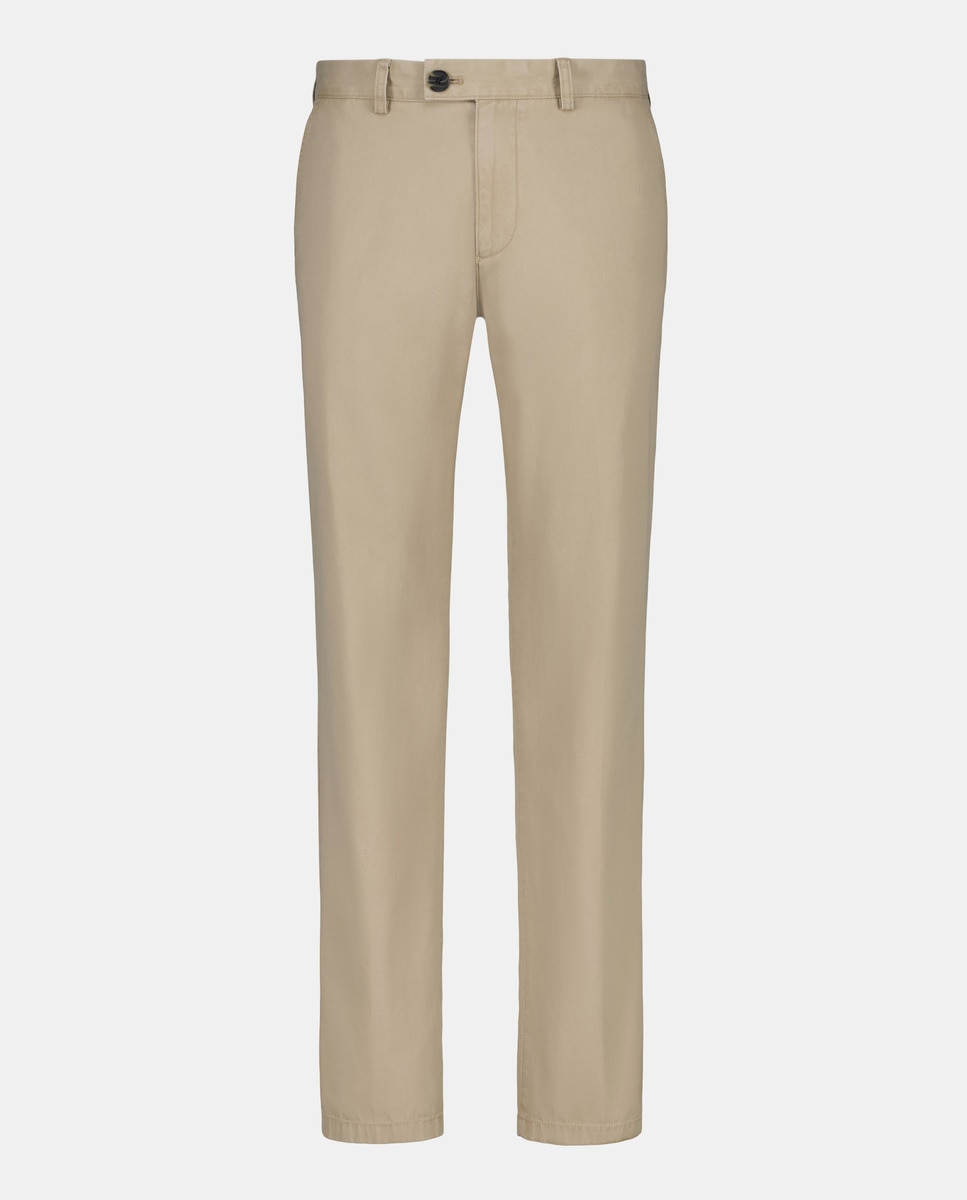 Pantalón de hombre chino básico Marrón claro-4