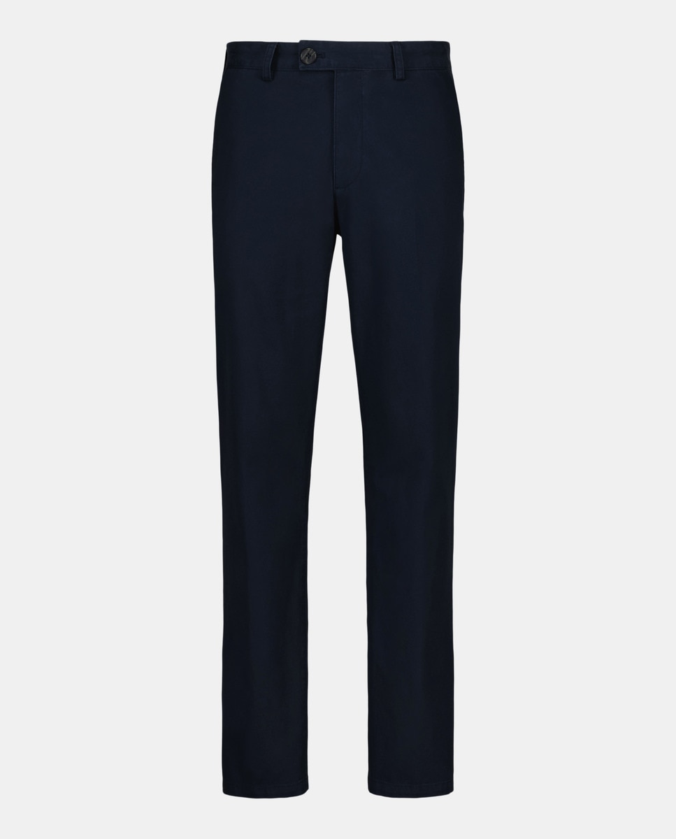 Pantalón de hombre chino básico Azul marino-4