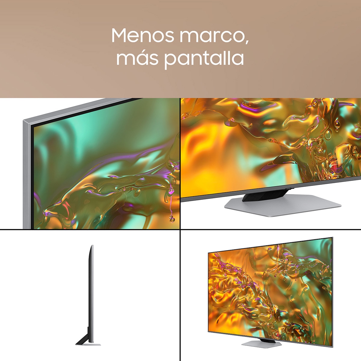 TV QLED 140 cm (55") Samsung TQ55Q80DATXXC, UHD 4K Upscalling, Smart TV Gris-9