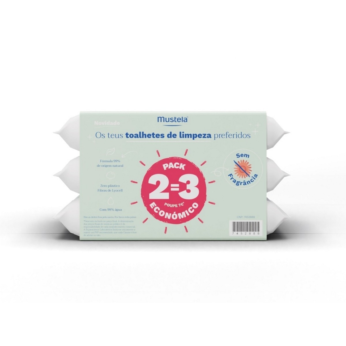 Imagem 0 de Toalhetes de Limpeza S/ Perfume 2=3