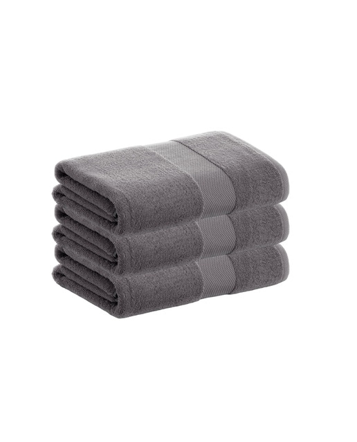 Imagen 0 de Pack 6 toallas gris tocador Donegal 30x50 cm