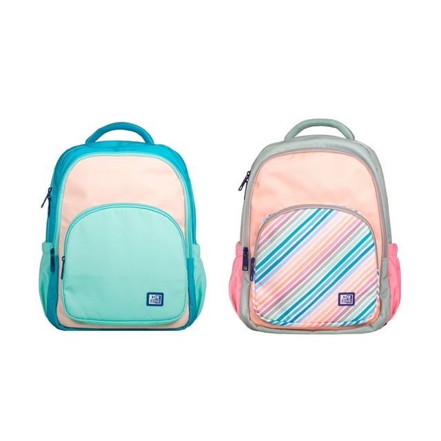 Imagen 0 de Mochila adaptable a trolley con 10 compartimentos y gran capacidad fabricada con poliéster reciclado RPET colorblock Oxford 2 modelos surtidos