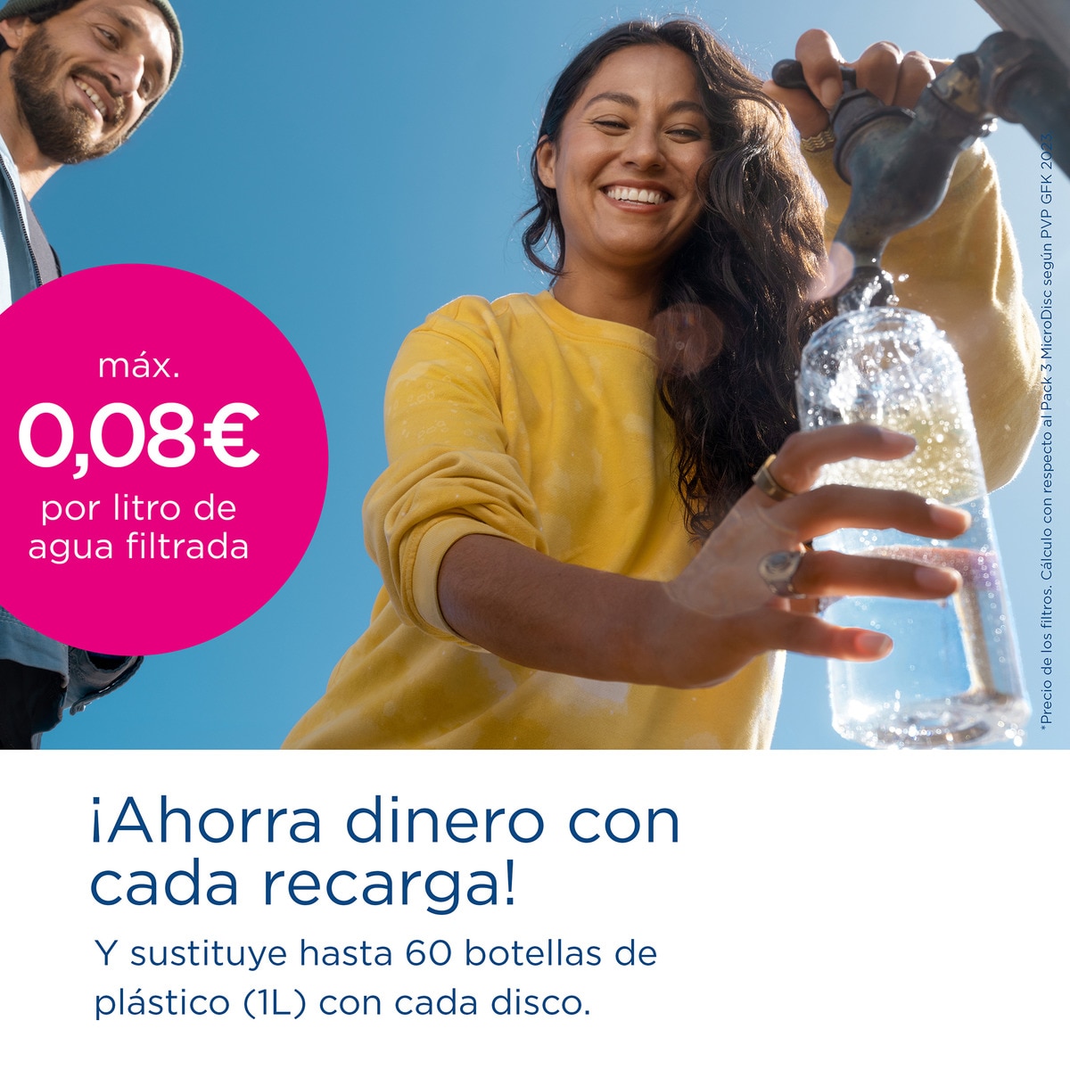 Garrafa de Filtro de Água + 2 Micro Disc Vital Verde-claro-3