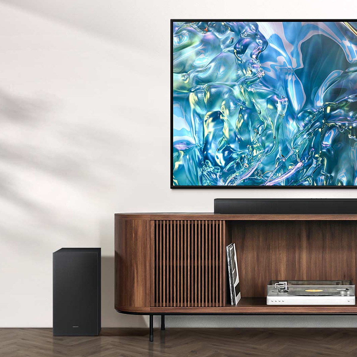 Barra de sonido Samsung HW-B650D/ZF, Dolby 5.1 y DTS Virtual:X, 370W, Subwoofer inalámbrico, Blueooth 4.2 Negro-6
